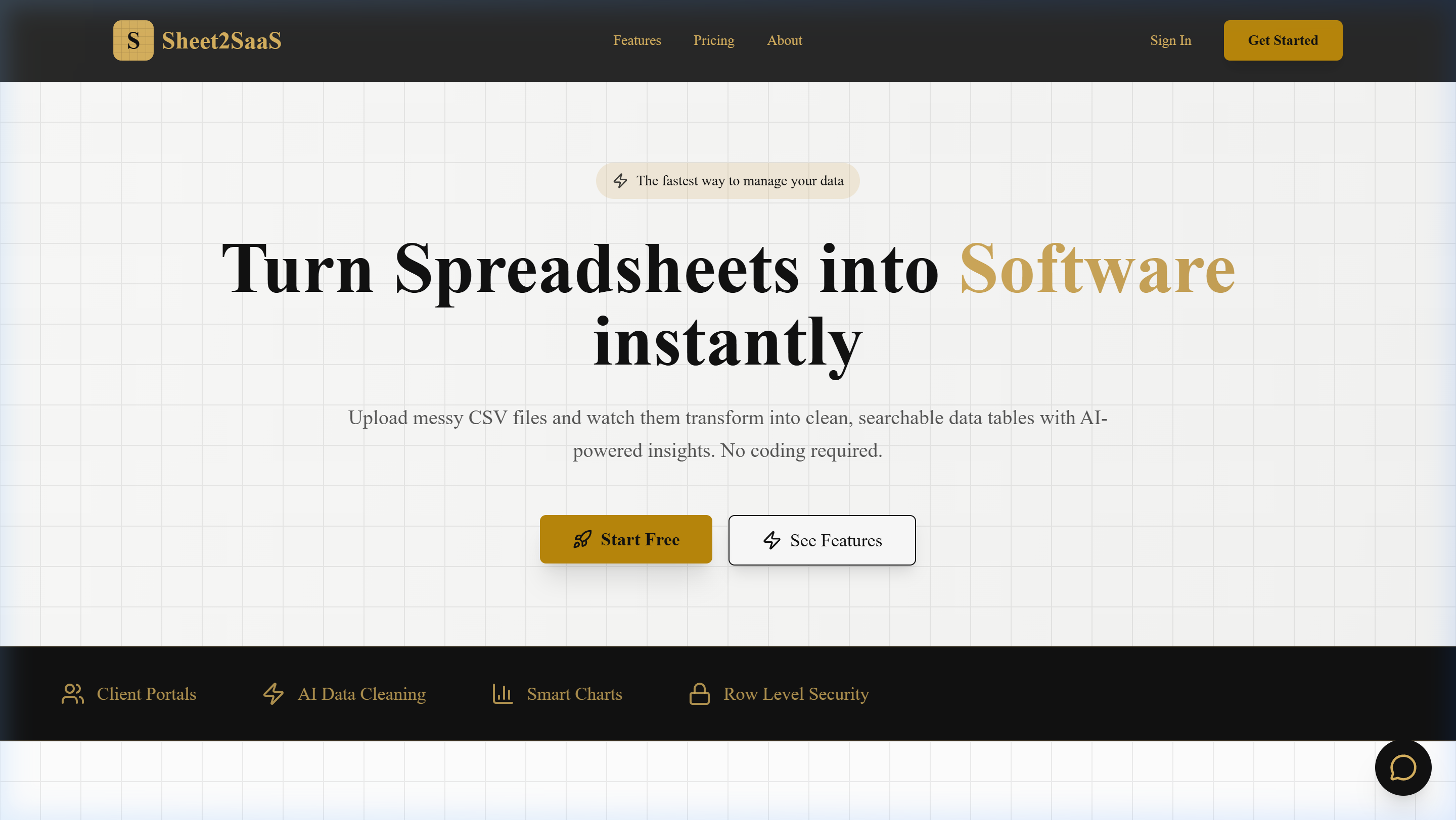 Sheet2SaaS app screenshot